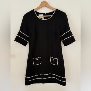 Edward Achour Paris Tweed Pearl Dress